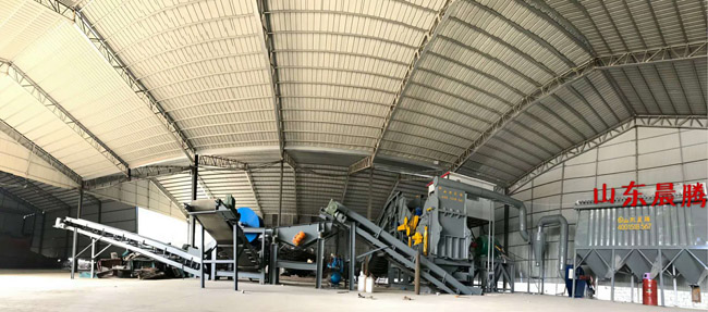 晨騰廢鋼破碎機廣東安裝現(xiàn)場